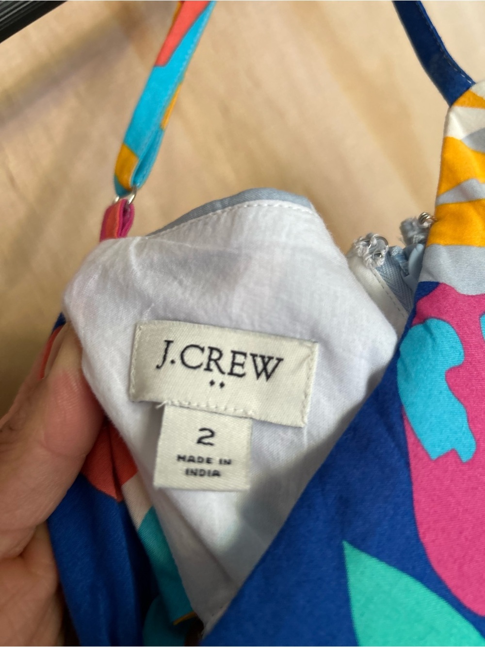 J. Crew Multicolor Floral-Print Sundress in Blue, Pink & Teal - Picture 7 of 8
